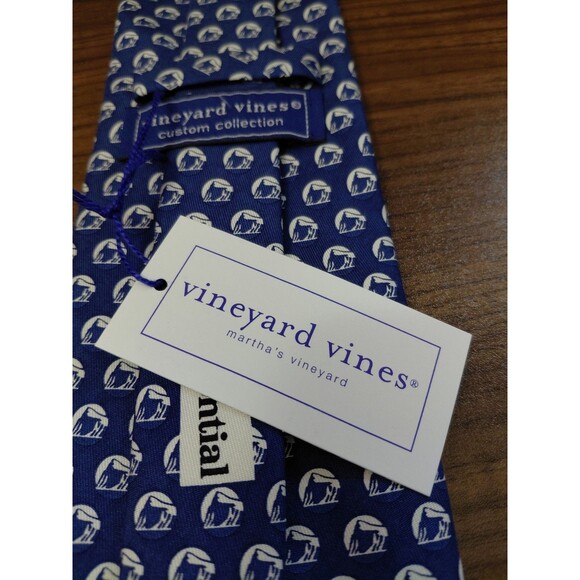Vineyard Vines 100% Silk Tie Prudential Custom Collection Hand Made USA NWT - Picture 5 of 7